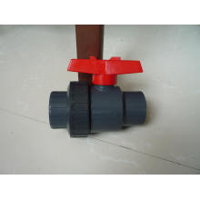 Válvula de bola de palanca de PVC de una sola unión